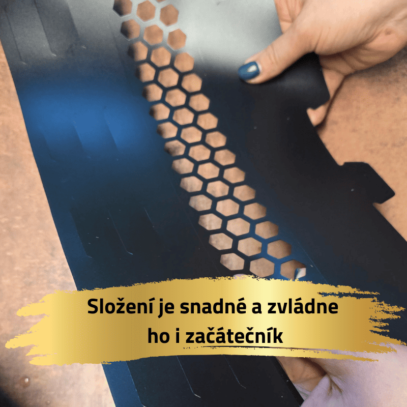 Mechová opora exclusive matná s mechem a zip páskou