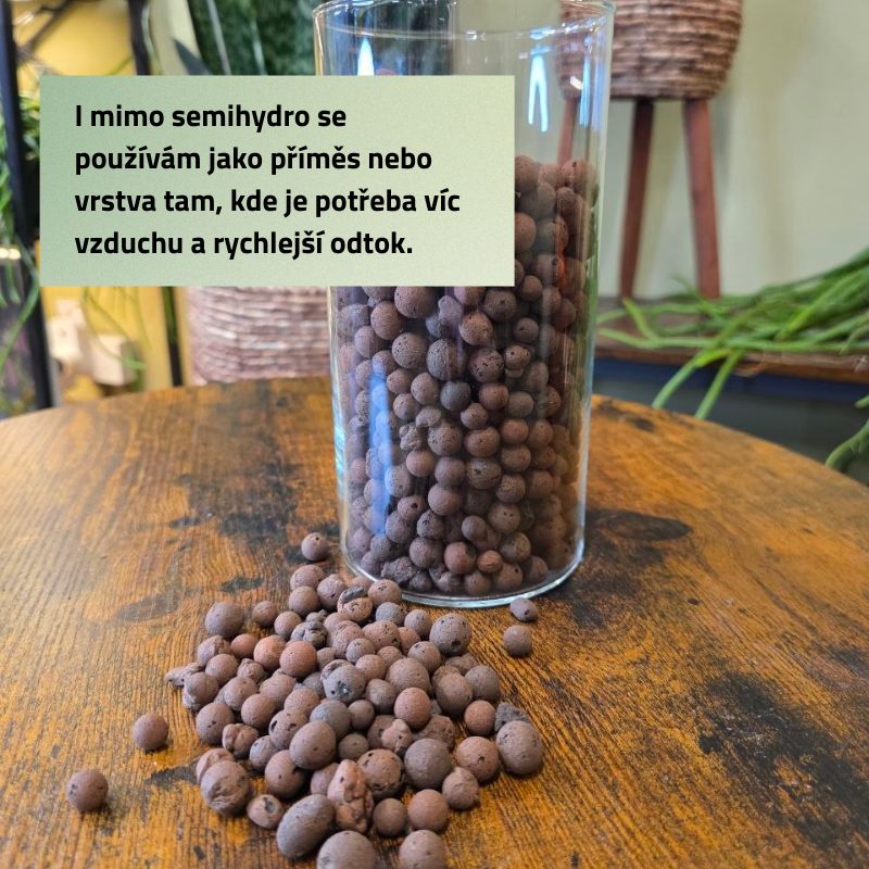 Keramzit velký kuličkový okrasný 1 litr