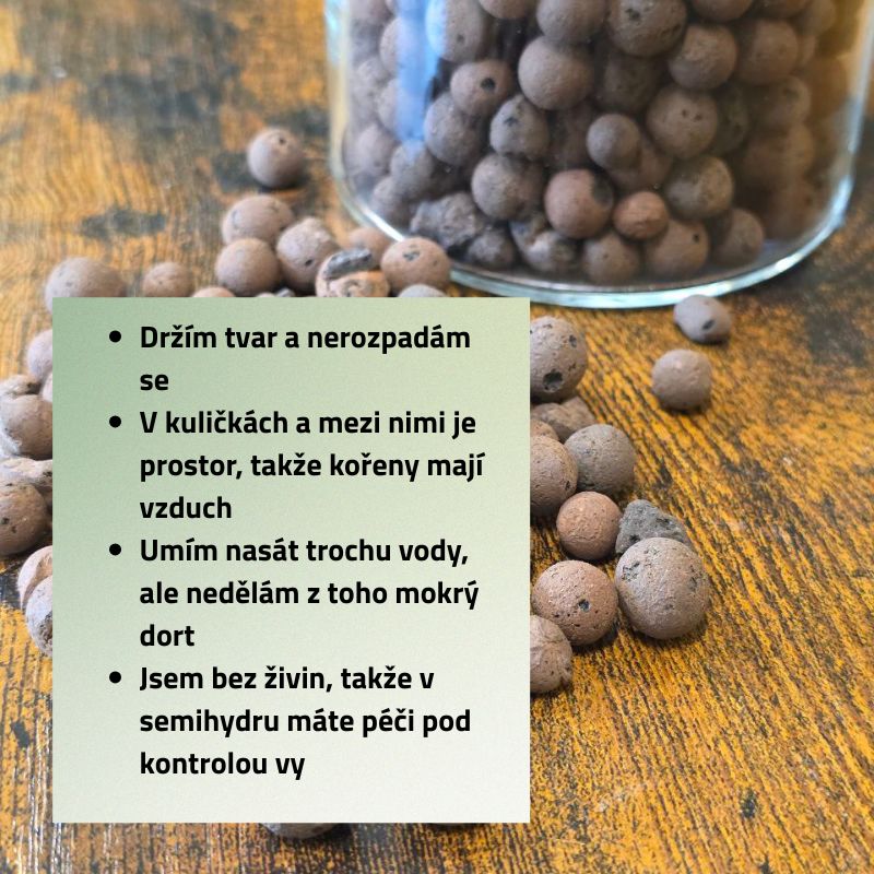 Keramzit velký kuličkový okrasný 1 litr