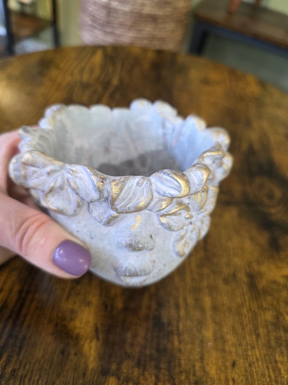 Betonový obal hlava 12x9x10 cm mini