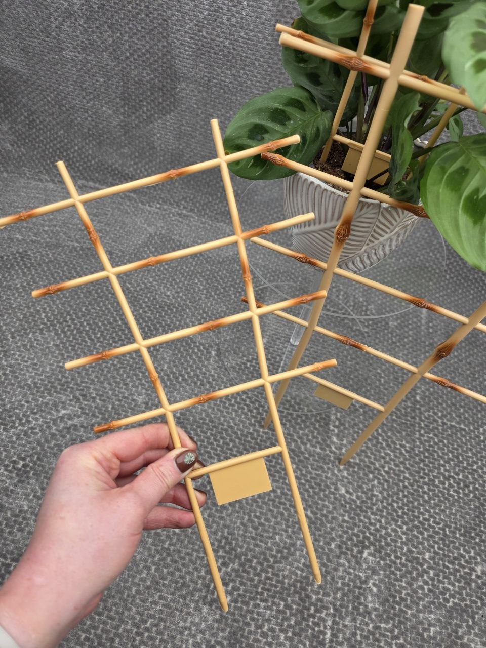 Žebřík plastový imitace bambus více velikostí