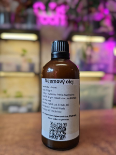 Nimbový olej 100 ml na smutnice, plísně a třásněnky