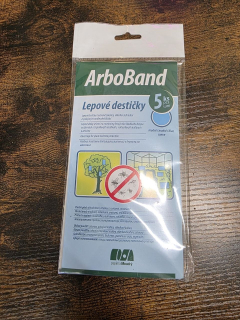 Lepové desky modré ArboBand (5 ks) na třásněnky