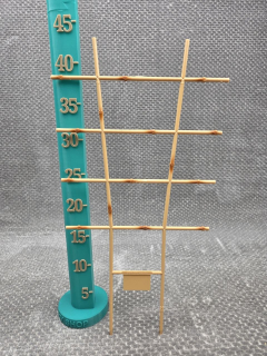 Žebřík plastový imitace bambus 44 cm