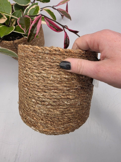 Proutěný přírodní obal s kvalitní igelitovou vložkou Pepa