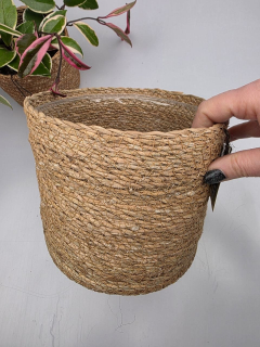 Proutěný přírodní obal s kvalitní igelitovou vložkou Roman