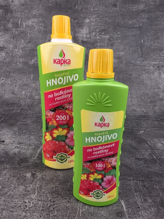 Tekuté hnojivo na balkonové rostliny