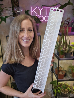 Mechová opora bílá XL 53 cm bez výplně