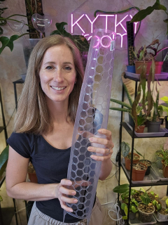 Mechová opora průhledná XL 53 cm bez výplně