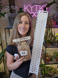 Mechová opora exclusive bílá XL 53 cm s mechem a zip páskou