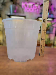 Květináč průhledný 21 cm