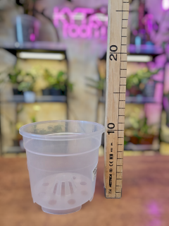 Květináč průhledný 12 cm